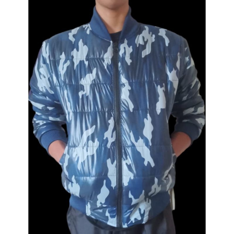 jaket bomber loreng, jaket kembung loreng, jaket  loreng tebal, jaket bomber loreng