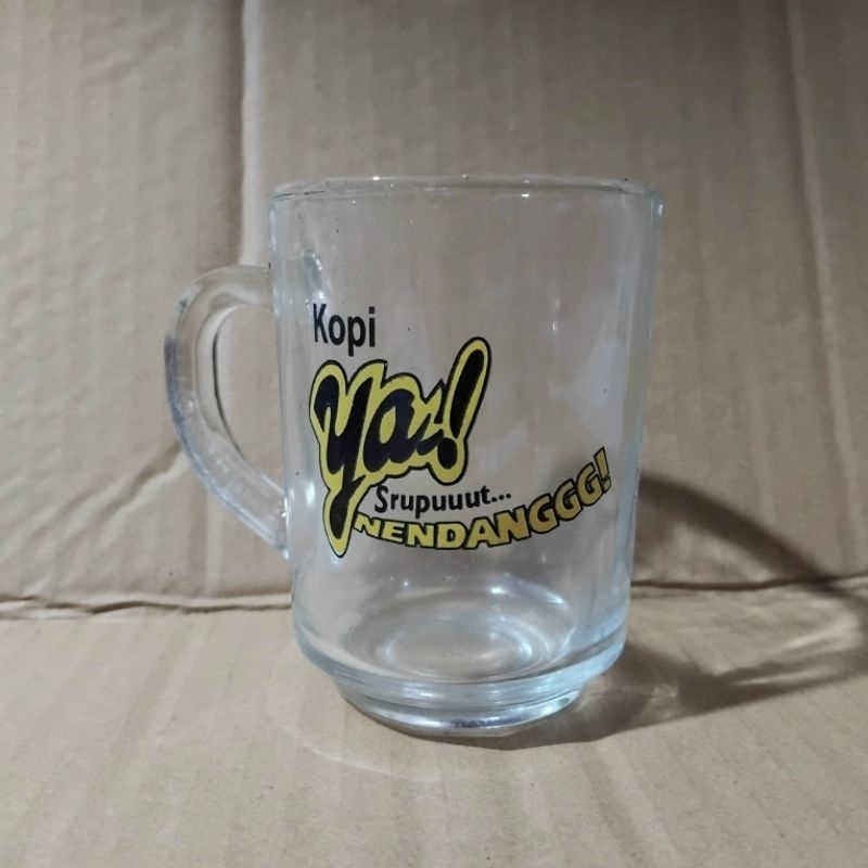 SALE Gelas Kopi Kaca Cangkir bening (6 pcs)