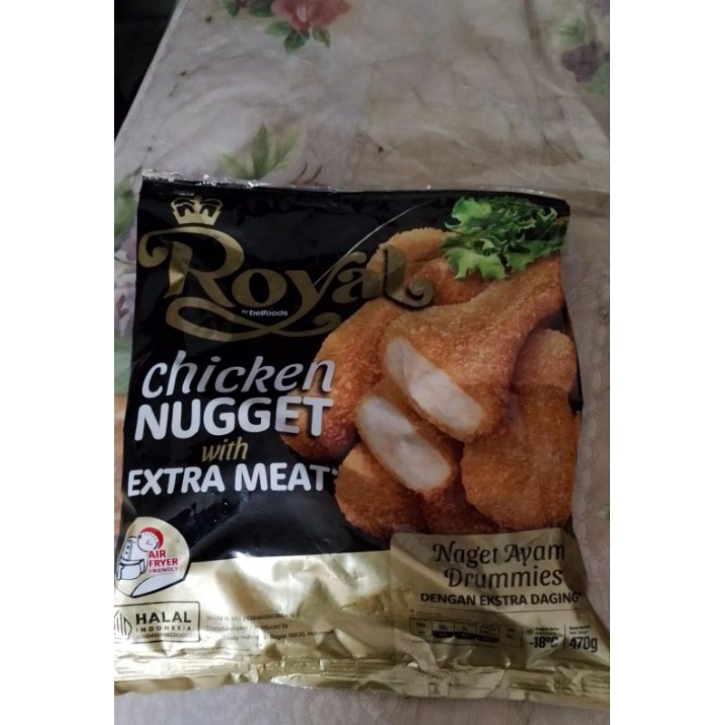

belfoods royal chicken nugget extra meat 470gr