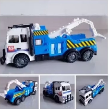 mainan mobil truk derek miniatur truk towing mobilan anak edukatif