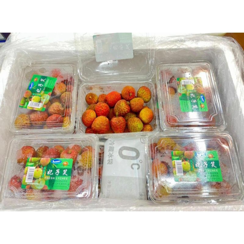 

Buah leci import manis premium gift pack 500 gram