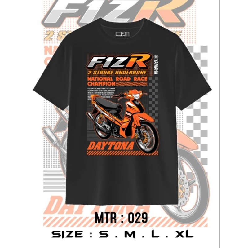 Kaos Motor Yamaha FIZR 029, Cotton Combat 24's, pree order