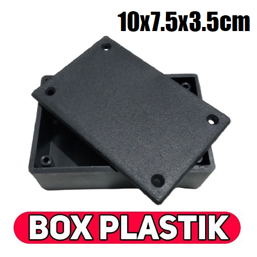 Box Hitam Plastik Ukuran 100x75x35mm Kotak Plastik Hitam 10x7.5x3.5cm Type E