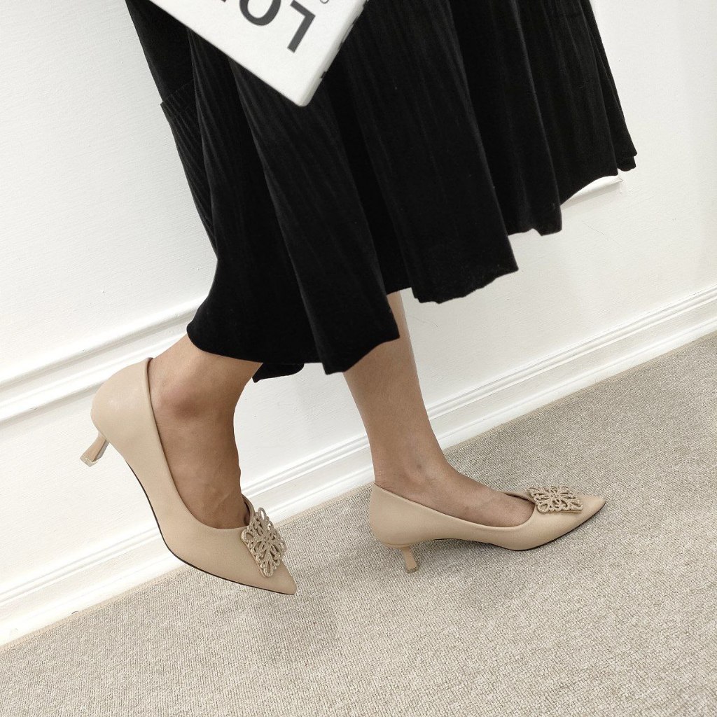 Simoncelli Sepatu Heels Wanita 5 Cm | Sepatu Wanita | Sepatu Kerja | Wedding Shoes | Heels Korea | H