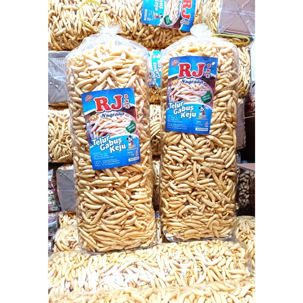 

Telor Gabus Keju 1kg Bidaran Keju Asin Gurih Renyah Snack Cendol Keju Cemilan Enak Lezat Gurih