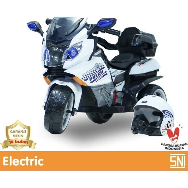 FREE BONUS HELM JUMBO MOTOR PEDAL POLISI RIDE ON ANAK AKI RECHARGE GEARBOX SMAX RODA MOTOR MOTORAN B