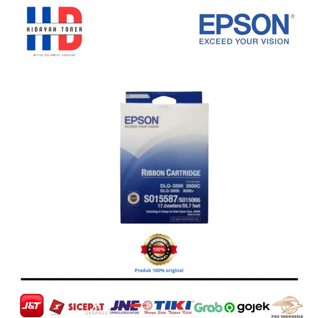 Ribbon Cartridge Epson DLQ-3000 DLQ-3500 DLQ-3500+ Pita Ori S015587