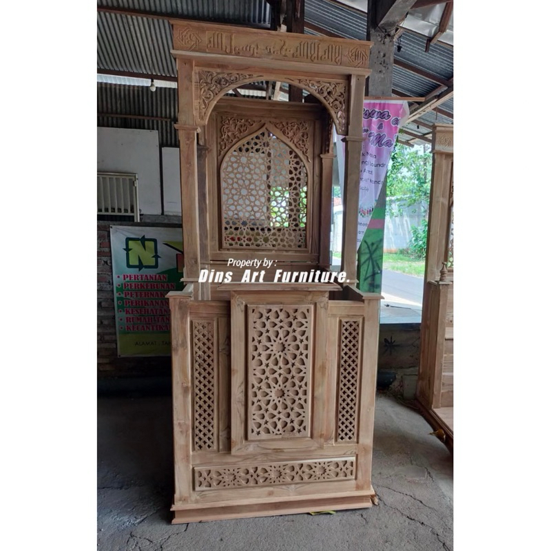 Mimbar Masjid Minimalis Jati Mentahan
