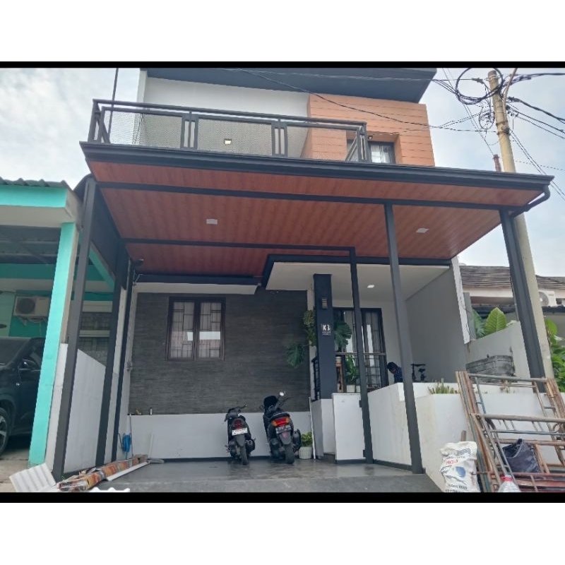 kanopi atap alderon + pvc