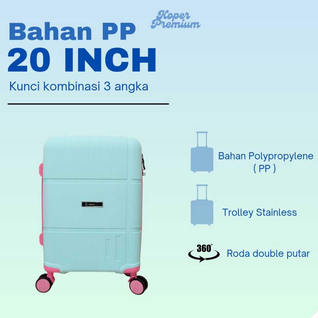Koper PP Kabin 001 / Koper Kabin PP Anti Pecah / Koper Kabin Pesawat / Koper Serbaguna 20 Inch