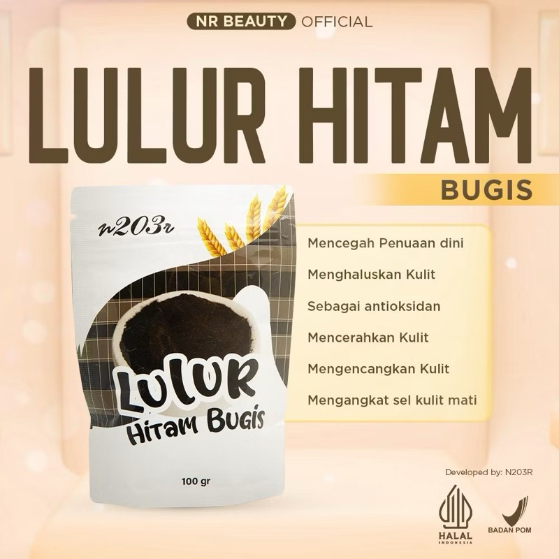 LULUR HITAM BUGIS N203R 20g