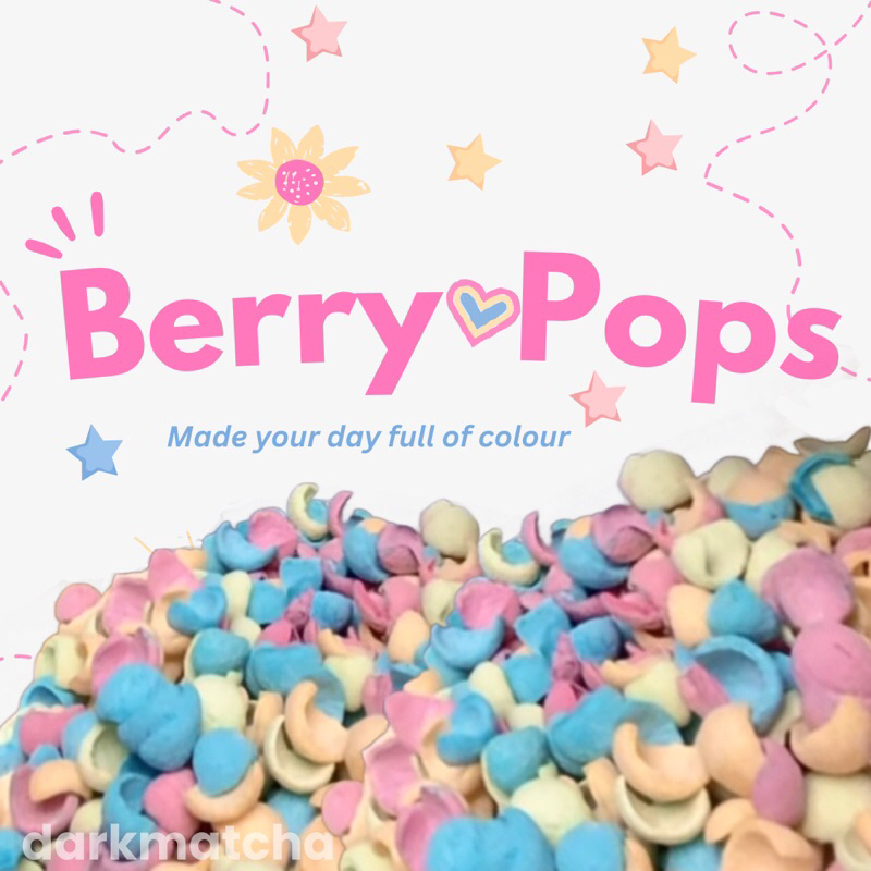 

berry pops cereal topping sereal snack sarapan cemilan makanan breakfast anak rasa buah tutty fruity halal taburan sprinkle springkles kue biskuit rainbow anak gtm topping kafe cafe bandung bubble tea powder healthy food makanan sehat