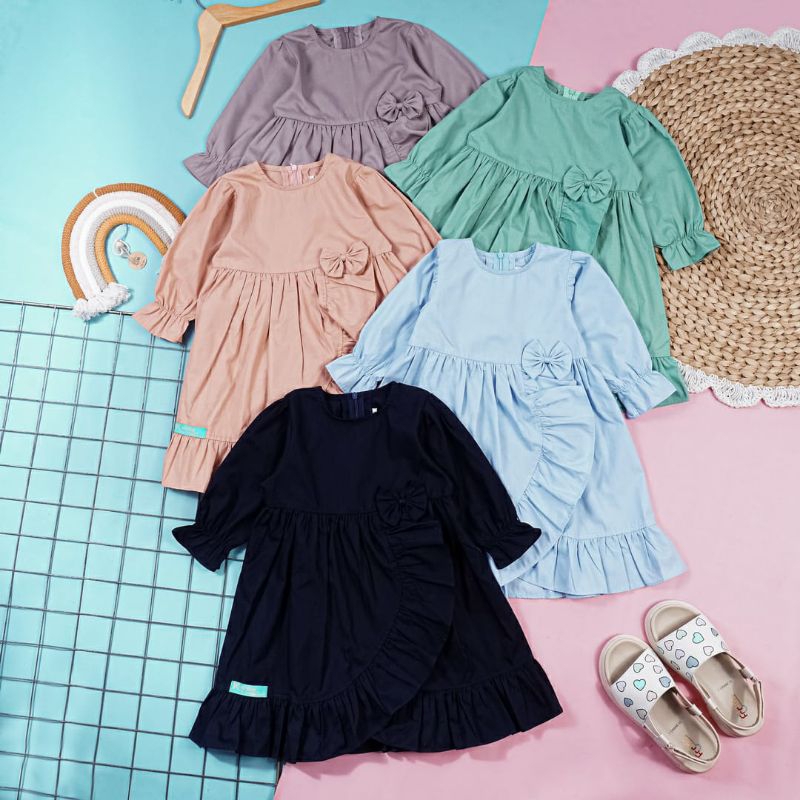 Baju Anak Perempuan Dres tunik 3 sampai 6 tahun