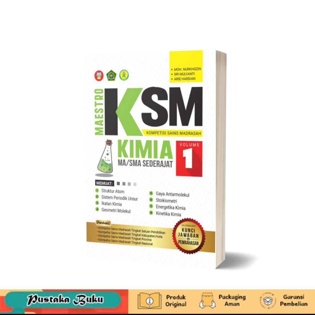 Buku Maestro KSM Kimia Madrasah Aliyah/MA Sederajat Volume 1
