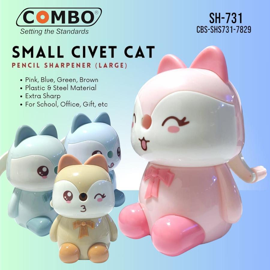 

Serutan Pensil Putar / Rautan Meja Lucu / AUTO Pencil Sharpener SH-731 / Serutan Pensil CIVET CAT / Table Mechanical Sharpener CUTE CAT