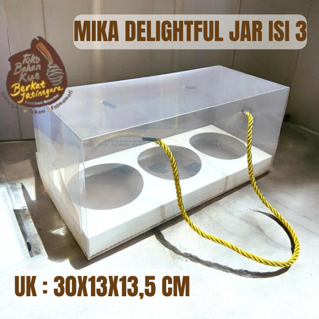 

MIKA JAR LUBANG 3 / MIKA DELIGHTFUL JAR ISI 3 / MIKA JAR 600 ML