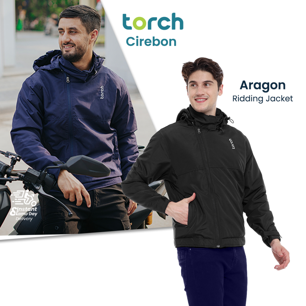 TORCH Aragon Jaket Motor Windproof Pria Wanita Jaket Touring