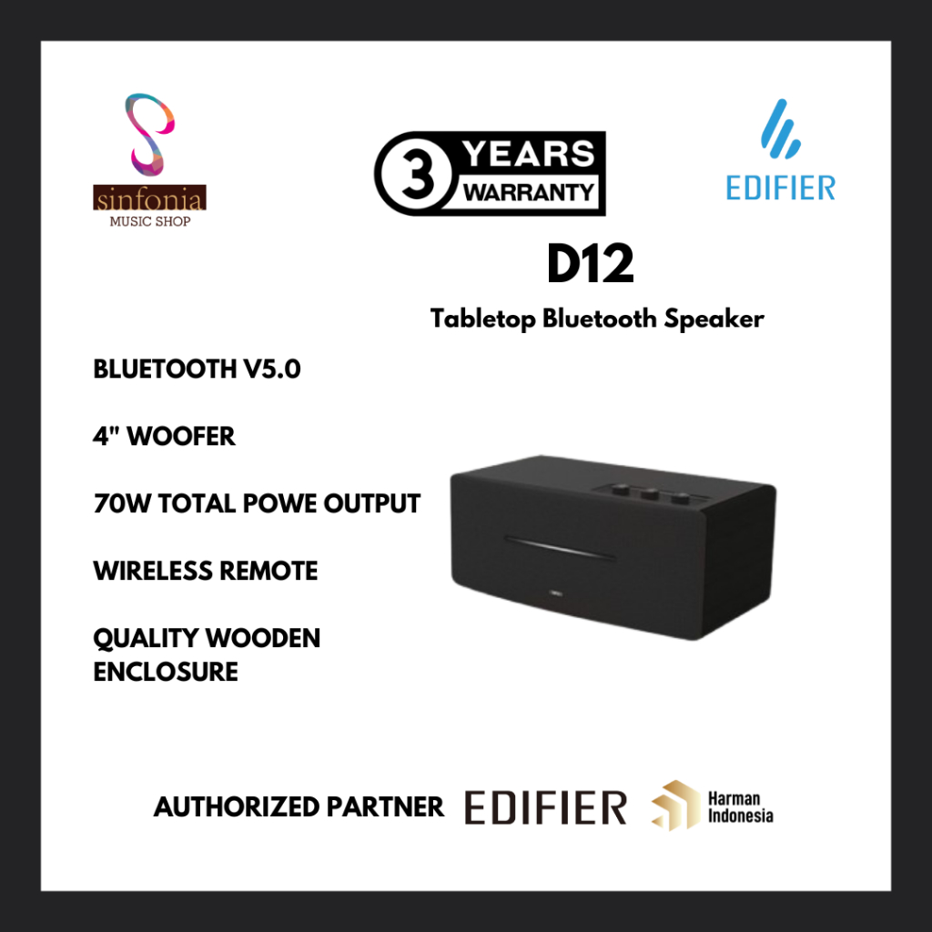 EDIFIER D12 Tabletop Bluetooth Speaker