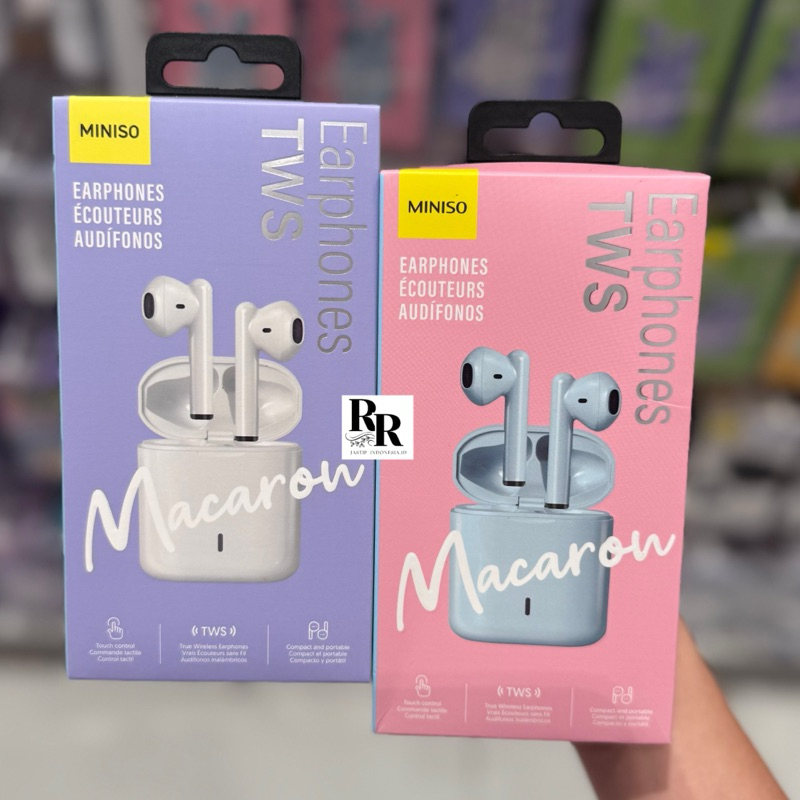 Miniso Official - Earphone / Miniso Macaron Half in-Ear TWS Earphone Model S88 Collection