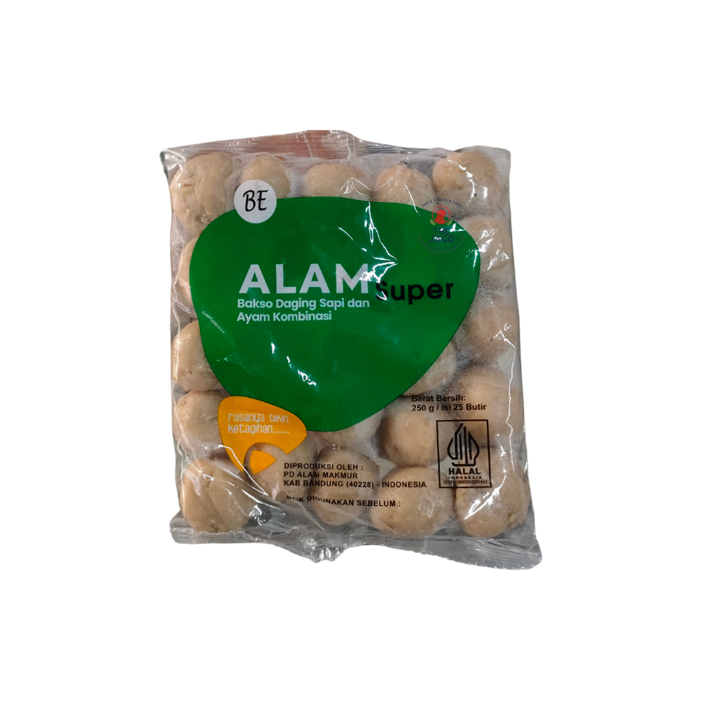 

Baso Alam Super Be Mini 250gr Isi 20
