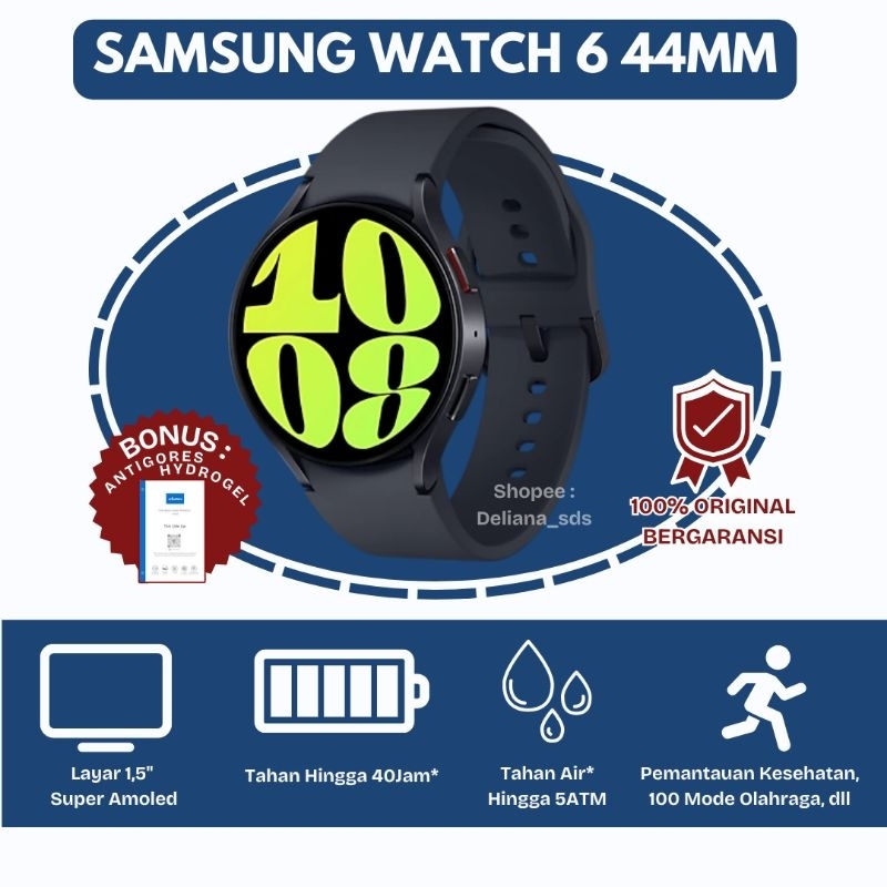 Samsung Watch 6 44MM Garansi Resmi 1 Tahun Smartwatch Samsung Watch 6 Smart Watch Samsung Watch 6 Ja