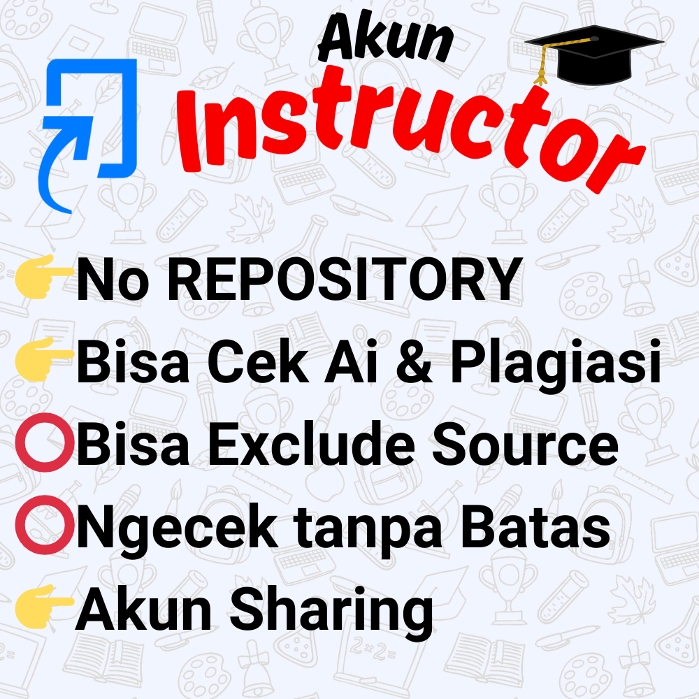 Akun INSTRUCTOR TURNIT.ID no REPOSITORY