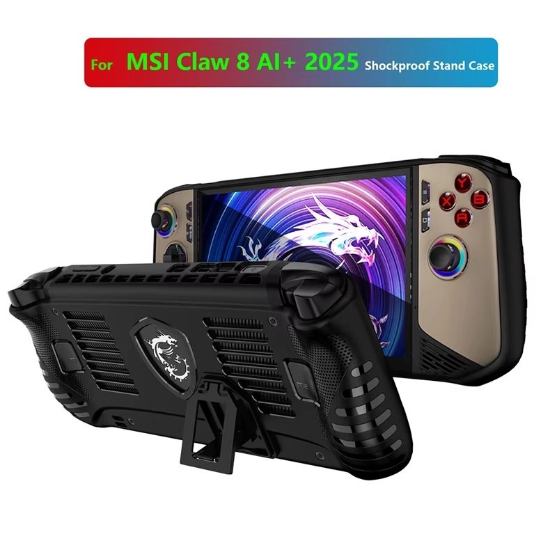 Softcase MSI Claw / Claw 8 AI+ Gaming Console Kickstand Design Shockproof TPU Protective Case