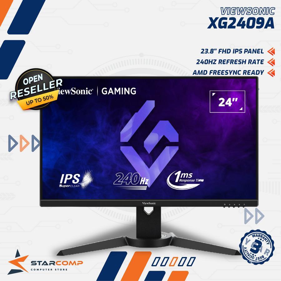 VIEWSONIC XG2409A 24" IPS 240Hz 1ms HDR10 Ergonomic Monitor LED