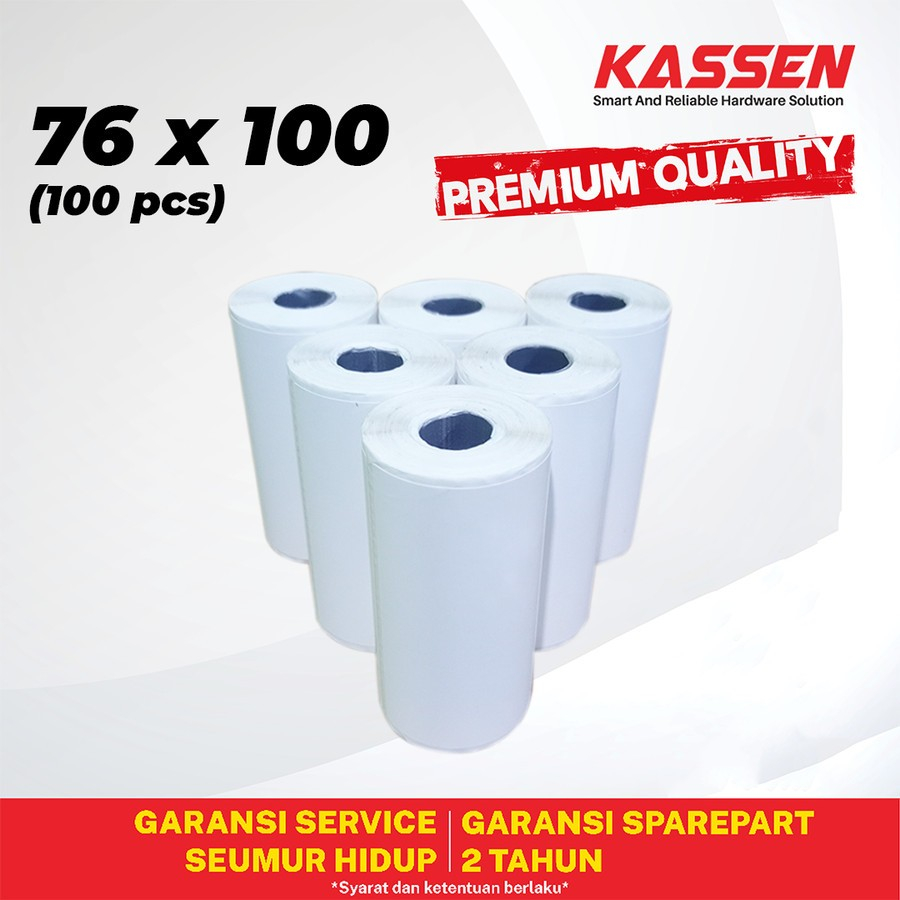 

THERMAL 76X100MM STIKER LABEL ISI 100PCS COCOK UNTUK RESI PENGIRIMAN