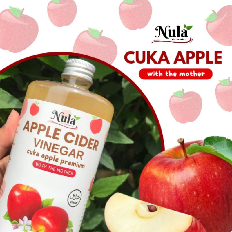 

Cuka apel 100% murni whit the mother cuka apple vinegar