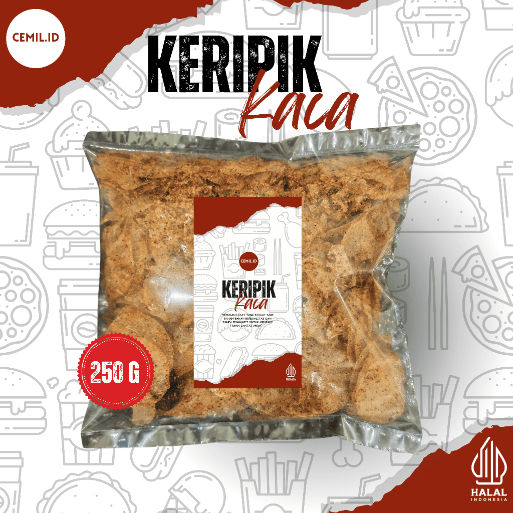 

Cemil.id - Keripik Kaca Rasa Extra Pedas Daun Jeruk 250g Enak Renyah