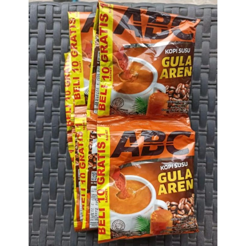 

Kopi ABC Gula Aren 11 Bungkus×22 Gram