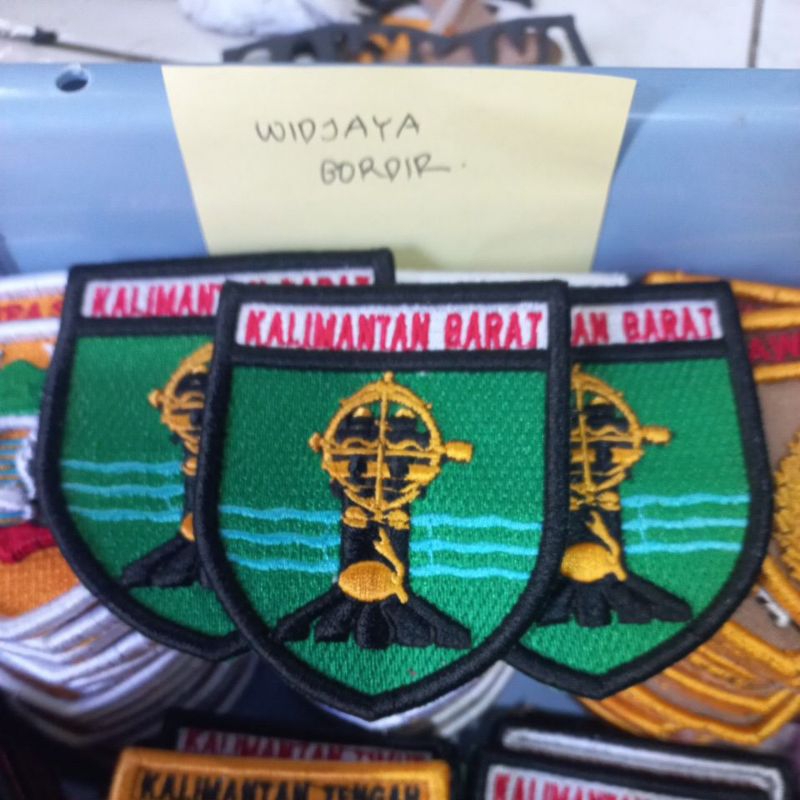 ready stok bordir timbul kwarda kalimantan barat, bordir timbul kwarda by request