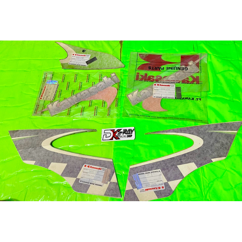 striping sticker stiker tangki ninja kis hijau caturoriginal kawasaki ninja