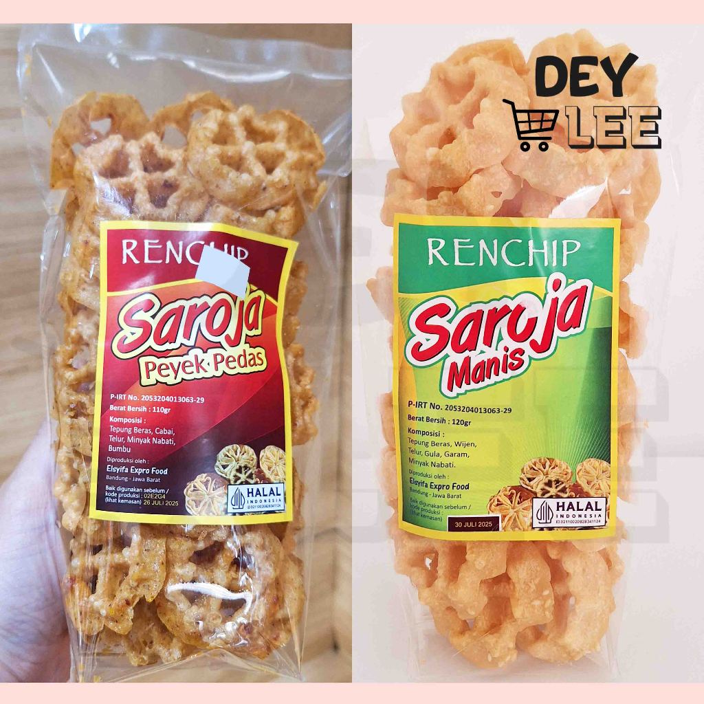 

RENCHIP Keripik Saroja ALL VARIANT Snack Cemilan Halal Bandung