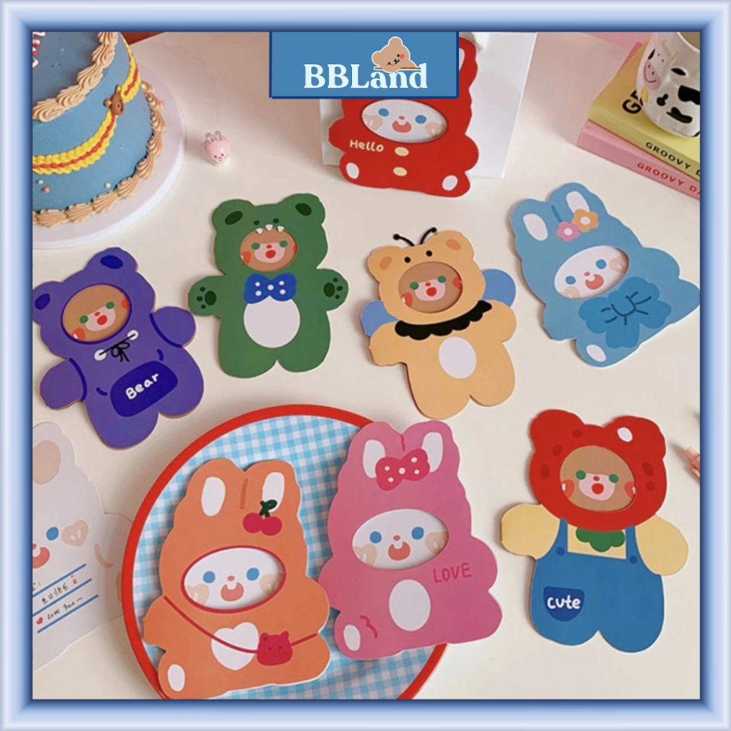 Kartu Ucapan Gift Card Greeting Card Motif Milkjoy Bentoy Lucu Aesthetic