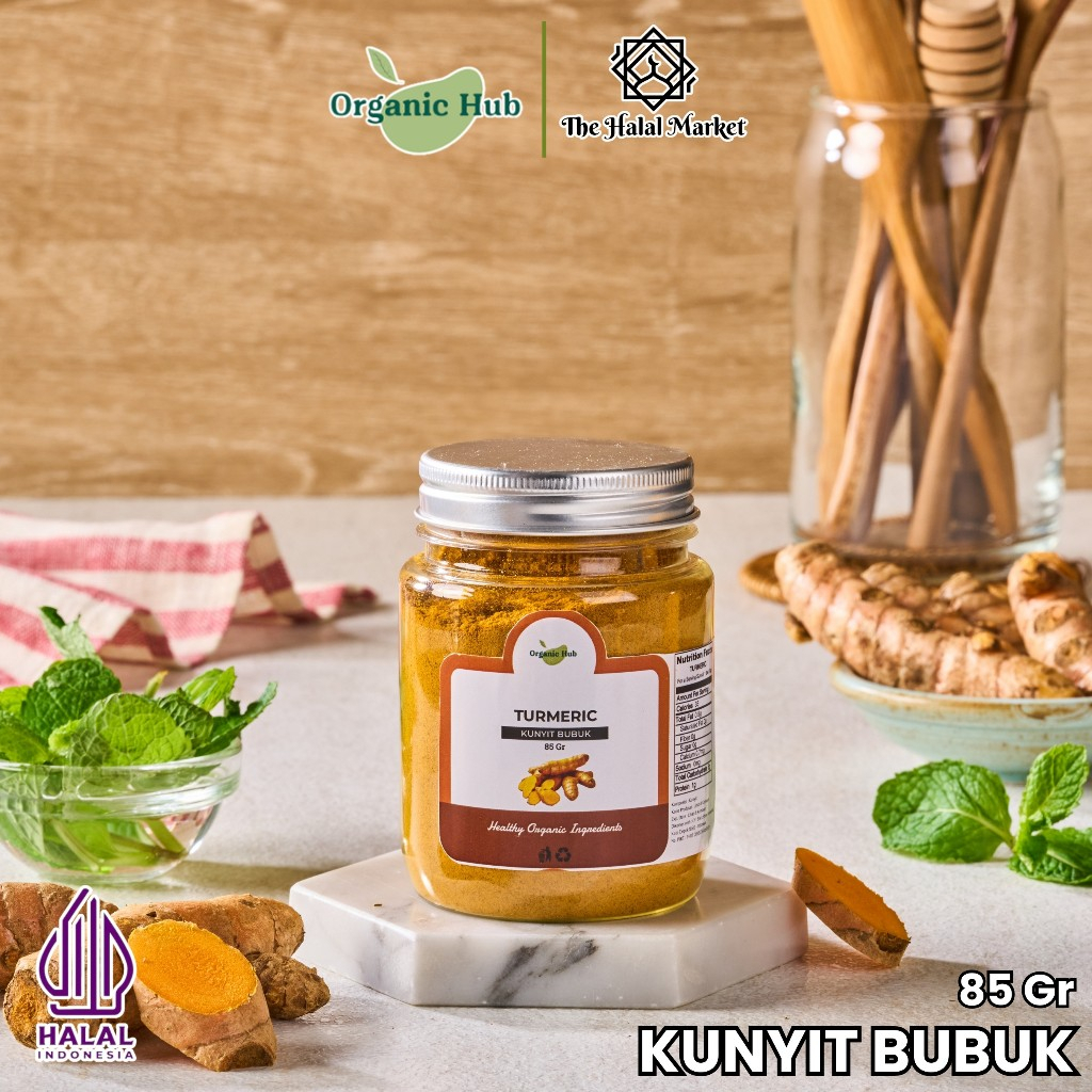 

Organic Hub Kunyit Bubuk Premium Quality Asli Herbal Tumerik Powder 100% Organik 85gr