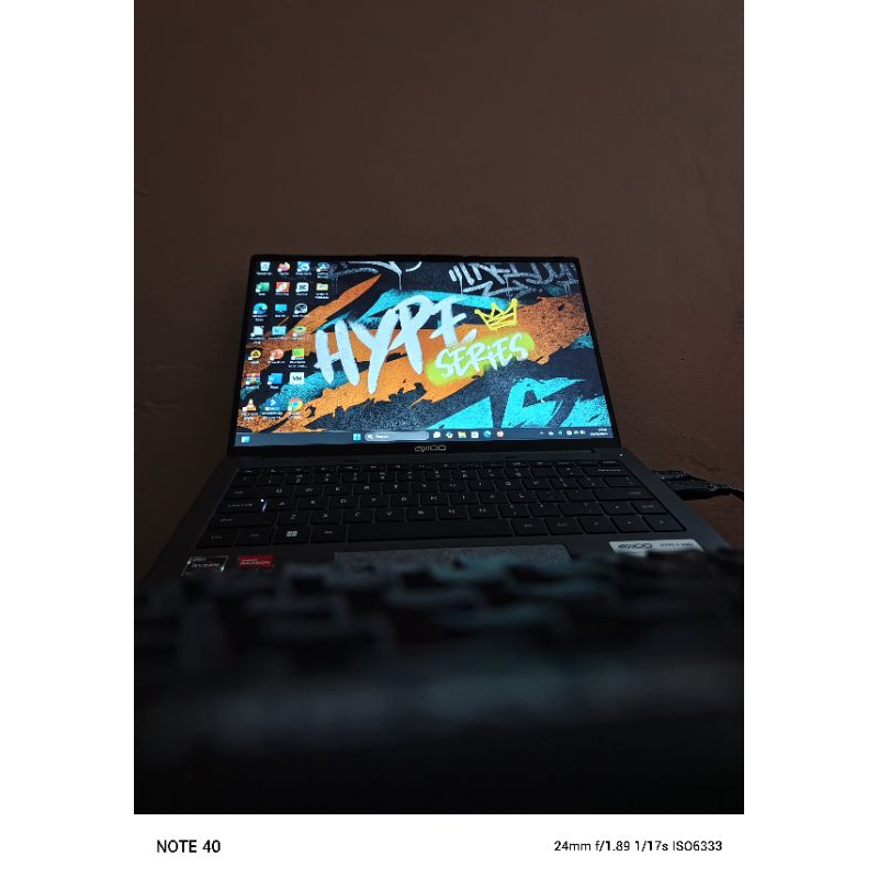 Axioo HYPE 5 AMD X6 Laptop Ryzen 5 16GB SSD 512GB 14" Grey