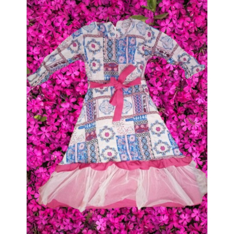 Rok Dress Tutu Batik Anak Wanita Preloved