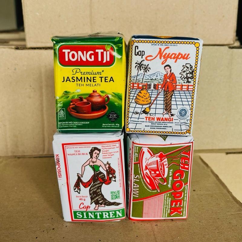 

Racikan 4 Teh Wangi Premium untuk jualan (2Tang Biru / Tongtji Hijau,Nyapu Gopek Sintren)