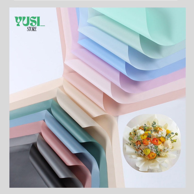 

Isi 20 LEMBAR Kertas Buket Bunga Polos Full Color Flower Wrapping Paper Varian Polos Full Color Cellophane Florist KB038