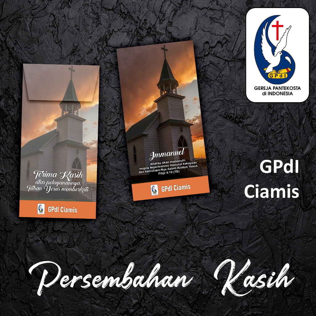 

Amplop Persembahan Kasih untuk GPdI Immanuel Ciamis
