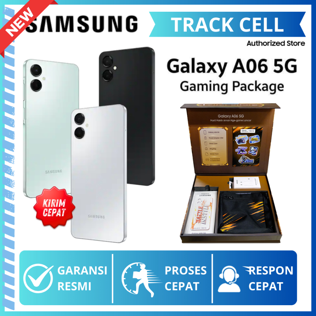 Samsung Galaxy A06 5G 6/128GB GAMING PACKAGE HP Samsung Terbaru 2025 Garansi Resmi SEIN