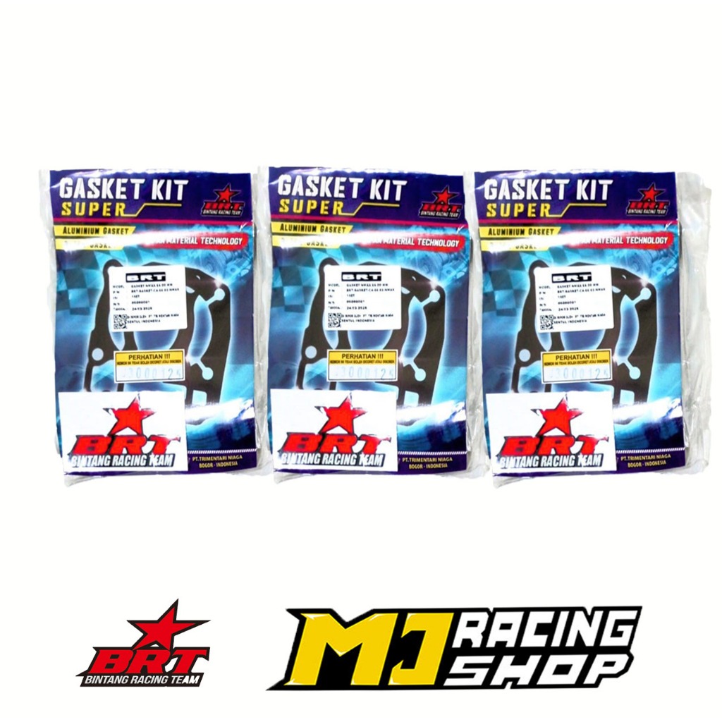 GASKET KIT SUPER BRT BEAT KARBU SCOOPY KARBU SPACY 54,5mm Paking Blok & Head BRT