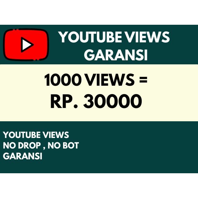 YOUTUBE VIEWS GARANSI