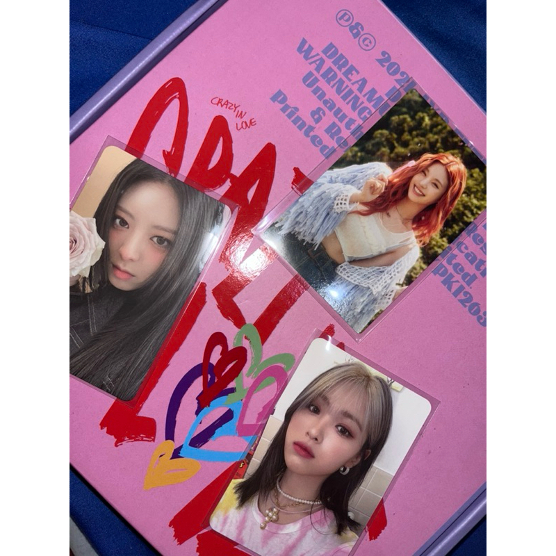 official photocard itzy ryujin yuna loco, yeji ss greatings 2022
