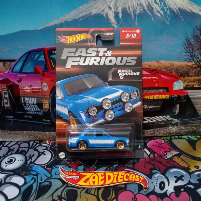 Hotwheels 70 Ford Escort Rs1600 Fast & Furious Wave 1
