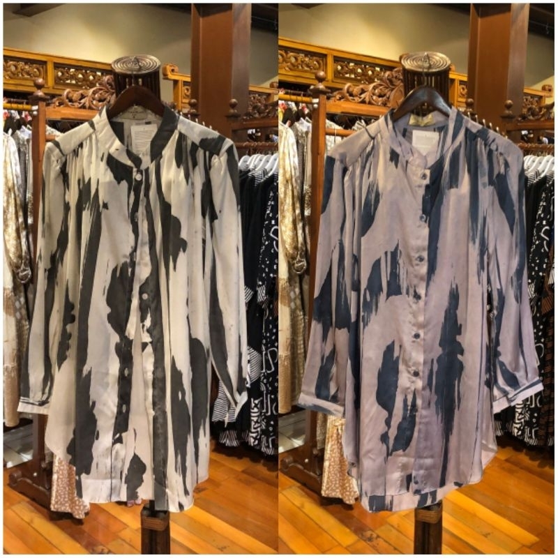 Rose tunik wanita bahan tissue motif abstrak original dian pelangi official pekalongan