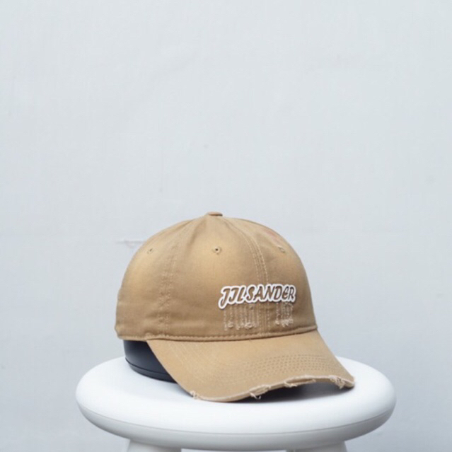 JilSander logo ripped cap