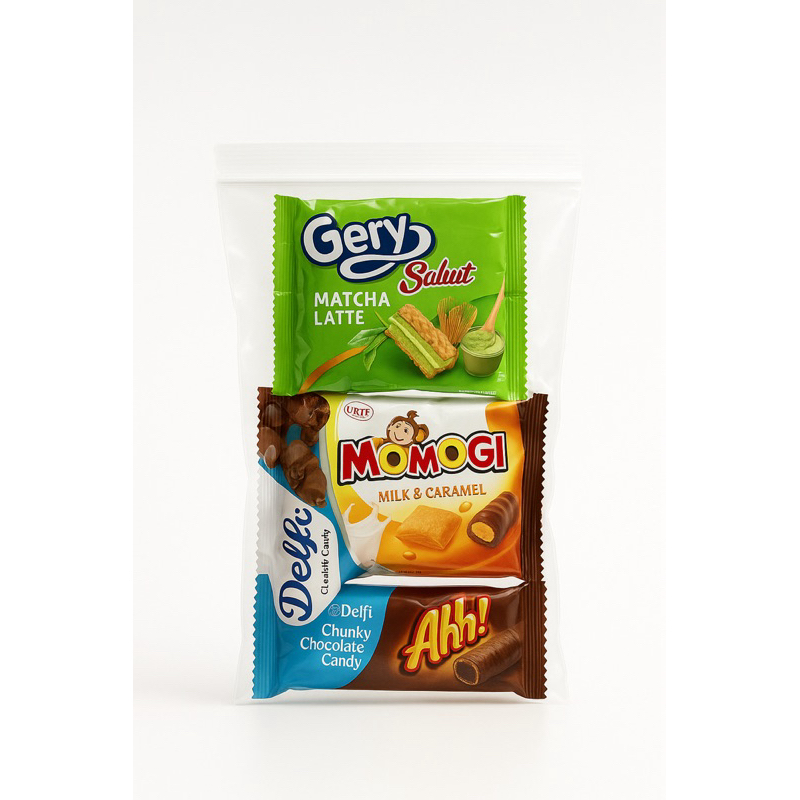 

PAKET SNACK MURAH 4 macam snack ultah/ snack kado / snack hajatan